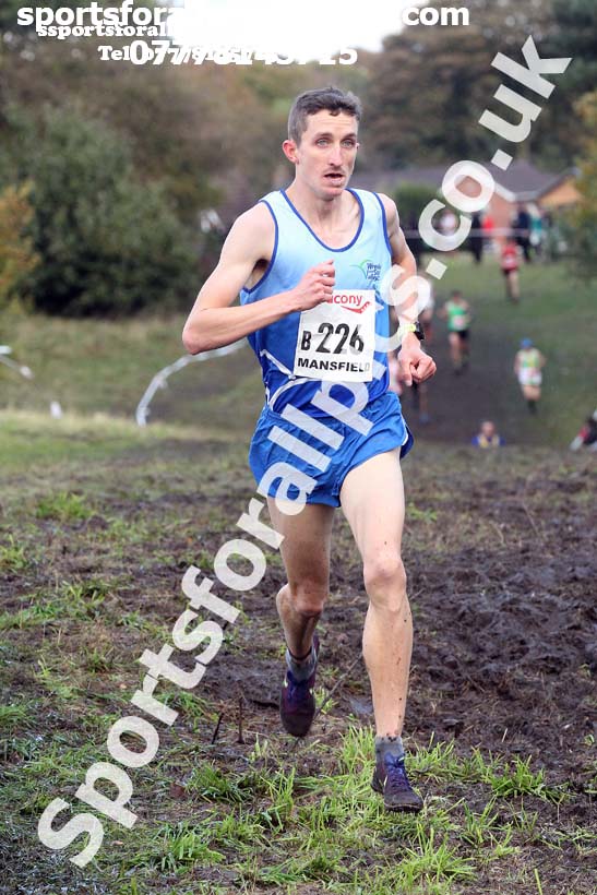Senior men, National Cross Country Relay Champs., Berry Hill Park, Mansfield.  Photo: David T. Hewitson/Sports for All Pics